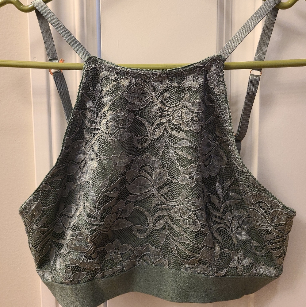 High Neck Convertible Lace Bralette